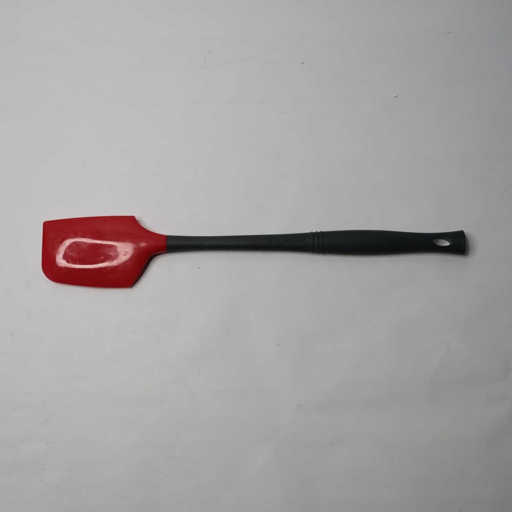 Le Creuset Silicone Spatula Red and Black Heat Resistant Kitchen Utensil 12.5"